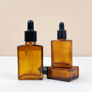 <span class=keywords><strong>15ml</strong></span> 30ml 50ml 100ml phẳng hình chữ nhật sang trọng <span class=keywords><strong>15ml</strong></span> <span class=keywords><strong>Frosted</strong></span> hổ phách nâu hình chữ nhật vuông Glass dropper chai với nắp ống nhỏ giọt - Product Image 3