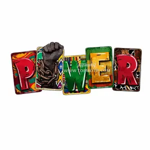 Power Breaking Chain Fist Juneteenth Heat transfer printing Applique For Hoodies Bags Pillows