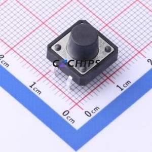 TS-KG1103-BB85F Tactile Switch Through hole-4P,12x12mm Switch Single Pole Single Throw Round Button 2.5N Through Hole - Product Image 1