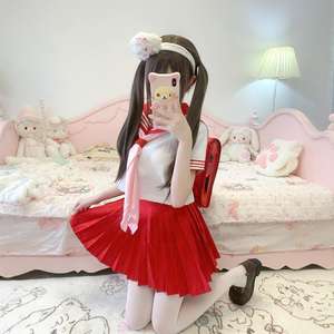 วิกผมยาวตรงสไตล์โลลิต้า พร้อมผมม้าปัดข้าง ทำจากเส้นใยคาเนคาลอน  ดูเป็นธรรมชาติ  วิกเต็มศีรษะ สำหรับผู้หญิงสไตล์ JK  ขนาด 65 ซม. สีดำอมน้ำตาล - Product Image 3