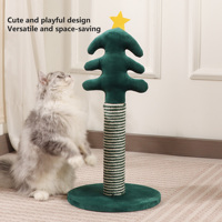 Rascador para Gatos de Sisal con Forma de Árbol de Navidad, Base Estable, Juguete Interactivo para Gatos de Interior, Venta al Por Mayor OEM/ODM