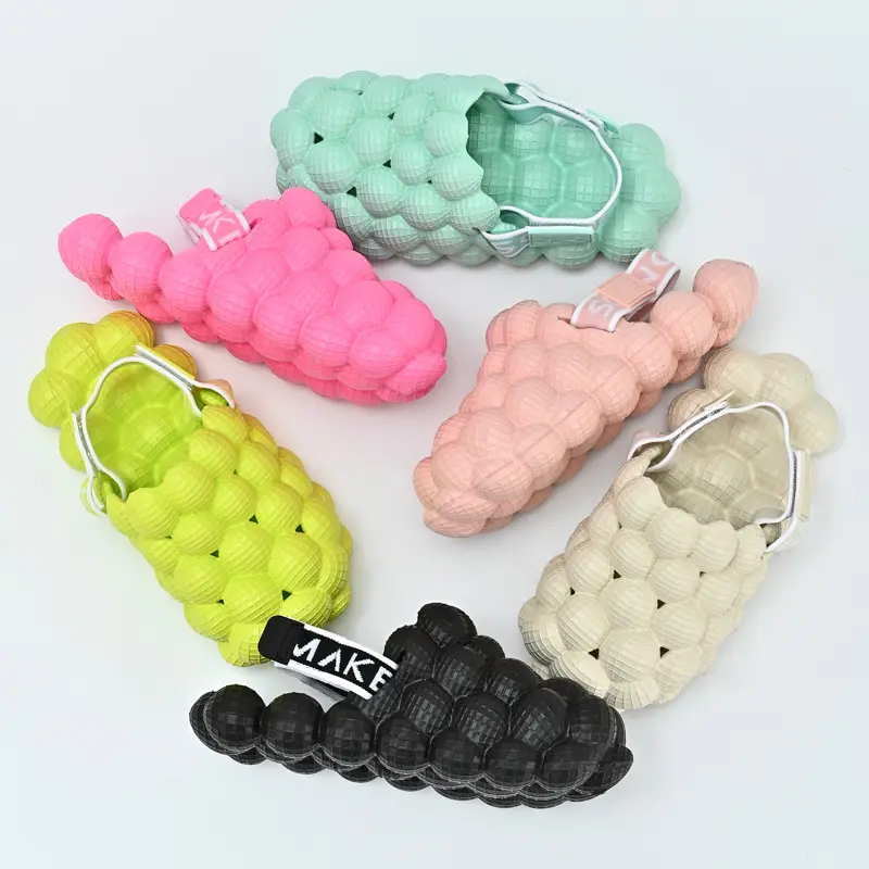 Women Cute Bubble Ball Slippers Summer New Lover Eva Bathroom Slides Home Indoor Anti-Skid Sandals Shoes