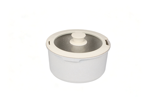 Ensemble de 6 casseroles en aluminium moulé sous pression avec revêtement antiadhésif en granit, poignée amovible en bakélite, compatible avec tous les types de cuisinières, avec couvercle en silicone - Product Image 5