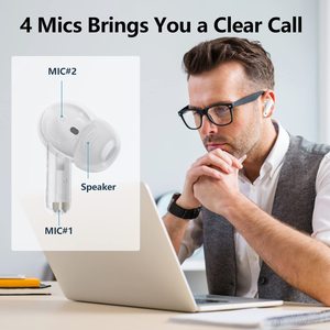 Auriculares Inalámbricos Auracast TWS <span class=keywords><strong>A40pro</strong></span> Bluetooth 5.3 con Cancelación de Ruido ENC, Baja Latencia, Auriculares para Juegos - Product Image 5