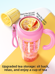 Gobelet à glace en plastique écologique de grande capacité, haute valeur, isolation thermique de 6 à 12 heures, paille à boire directe, bouchon pour le <span class=keywords><strong>camping</strong></span> - Product Image 5