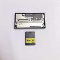Carte réseau SATA avec carte FMCB1.966 pour console de jeu PS2, carte de démarrage, connexion de disque dur, carte réseau SATA + 8/16/32/64 Mo