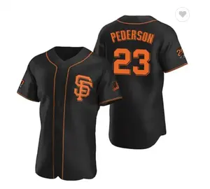 Grosir murah 2023 baru dijahit Jersey Baseball San Francisco raksasa #23 Joc Pederson Top Jersey bordir