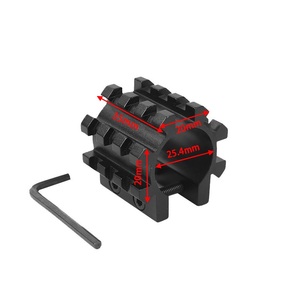 Adjustable 25.4mm Multi-Pipe <b>Clamp</b>, Matte Black Finish for Red Dot <b>Light</b>, Flashlight and Hunting Accessories - Product Image 3