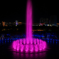 Fuente de Agua Musical Danzante Directa de Fábrica, Diseño Personalizado, Solución Llave en Mano, Acero Inoxidable con LED para Parques, Plazas y Lagos