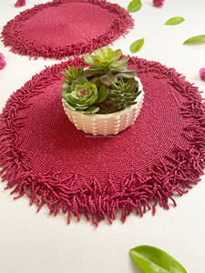 Wedding Decoration Supplies Luxury Handmade Beaded <b>Placemats</b> for Home Wedding Decorative Manufacturers Hot Sale - Product Image 3