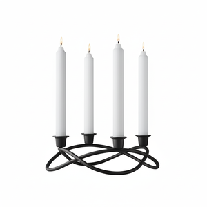 Chandelier Conception Simple Décoration De Mariage Articles De Fête Élégant Aux Chandelles Dîner Fer Titulaire En Métal Bougeoir - Product Image 1