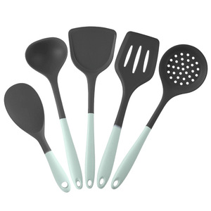 Espátula de Silicona Gris Verde Antiadherente Resistente a Altas Temperaturas Utensilio de Cocina Cuchara para Saltear - Product Image 3