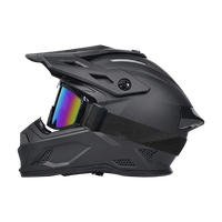 Casque de moto de haute qualité DOT avec lunettes de protection et gants, doublure en coton, résistant aux chocs, casques de motocross en ABS