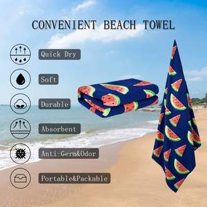 Serviette de plage en microfibre recyclée de haute qualité <span class=keywords><strong>avec</strong></span> fonction de séchage rapide résistant au sable Impression de logo personnalisé pour la serviette RePREVE de <span class=keywords><strong>voyage</strong></span> en salle de sport - Product Image 3