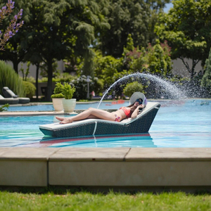 Silla <span class=keywords><strong>de</strong></span> piscina <span class=keywords><strong>para</strong></span> exteriores resistente a los rayos UV con marco <span class=keywords><strong>de</strong></span> aluminio contemporáneo <span class=keywords><strong>de</strong></span> <span class=keywords><strong>diseño</strong></span> lujoso, tumbona <span class=keywords><strong>para</strong></span> uso en hoteles y villas - Product Image 4