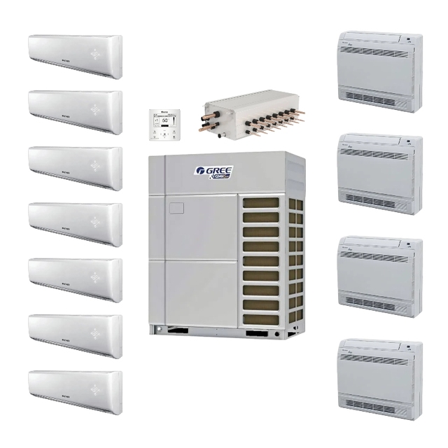 Gree High Quality Home Inverter Split AC Unit 66HP 185KW VRV VRF System Central Air Conditioning Multi Air Conditioner VRF