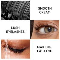 Nouveau Mascara Végan 2-en-1 Imperméable Crème Lissante Épaississante pour Cils, Tube Personnalisé avec Logo Privé, Haute Qualité Cosmétique