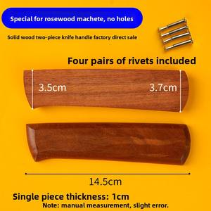 Mango <span class=keywords><strong>de</strong></span> cuchillo <span class=keywords><strong>de</strong></span> madera <span class=keywords><strong>de</strong></span> pereira <span class=keywords><strong>de</strong></span> dos piezas, accesorio hecho a mano <span class=keywords><strong>de</strong></span> madera maciza con protector <span class=keywords><strong>de</strong></span> mano fijo y <span class=keywords><strong>remaches</strong></span> <span class=keywords><strong>para</strong></span> uso doméstico - Product Image 6