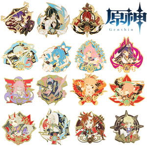 Groothandel Cartoon Schattige Originele God Karakter Yaejo Son Arataki <span class=keywords><strong>A</strong></span> <span class=keywords><strong>Doudou</strong></span> Abedado Goran Yungui Anime Badge Broche Emaille Pinnen
