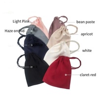 Sac de rangement en soie de mûrier 100% pour bijoux, masque pour les yeux en soie, sac de rangement avec impression de logo, poche de rangement