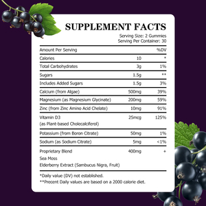 Gomitas de Calcio, Magnesio y Zinc de Marca Privada OEM con Mezcla Patentada que Favorecen la Salud de Huesos y Dientes y la Función Cognitiva - Product Image 2