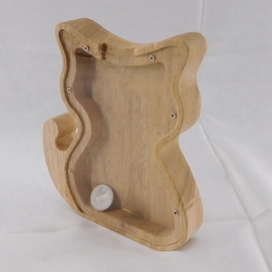 Ahorros Hucha Linda Hucha Moneda Recuerdo Gato de madera Hucha - Product Image 2