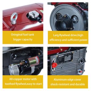 AMEG Series 10hp 15hp 20hp 30hp Single Cylinder 4 Stoke diesel <b>Engine</b> ZS1115 - Product Image 6