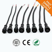 Cable adaptador de cobre M12 para PC, macho-hembra, IP67/IP68, impermeable, personalizado, sensor de 3-17 pines, conector de 4/8 pines