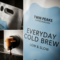 Sachet Doypack jetable 2L pour jus de café froid quotidien, recyclable, écologique, anti-oxydation, longue durée de conservation