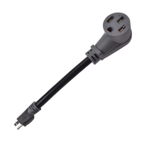 TianTai Vente en gros NEMA 14 50P Mâle NEMA Femelle 4 Prong RV Adaptateur PVC Rallonge Cordon d'alimentation pour un usage extérieur à domicile USA Dortoir