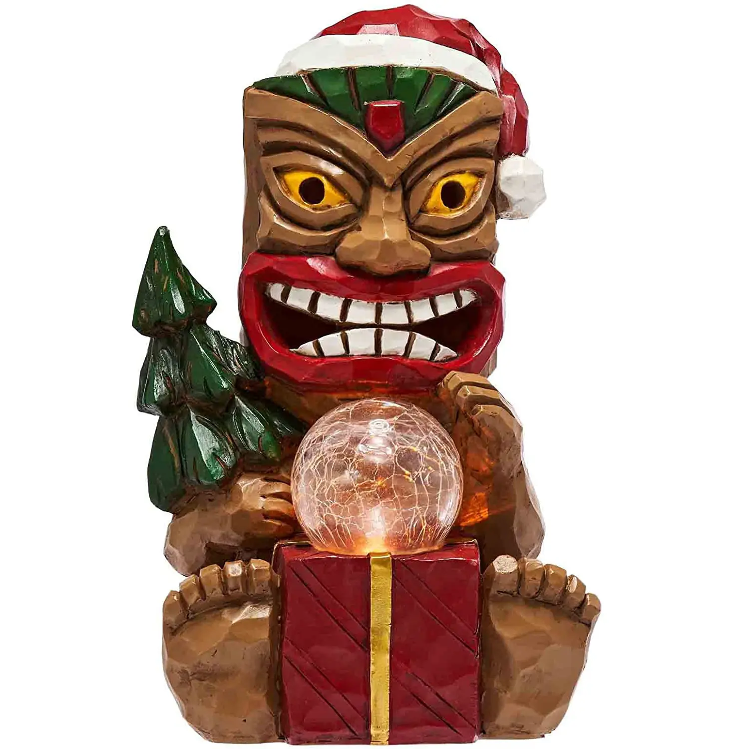 Christmas Tiki Totem Statues Lighting Up Your Garden Gift Christmas & Holiday Decorations for Patio Yard Porch Lawn Ornament