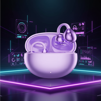 Écouteurs de jeu sans fil GQ13 Hi-Fi à clip d'oreille 5.4, faible latence, chipset JL, batterie LED, étanchéité IPX4, contrôle tactile