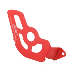 Accessoires de moto : Protection de pignon avant en aluminium pour course, cache-chaîne moteur pour XR400R, rouge, en aluminium CNC - Product Image 6