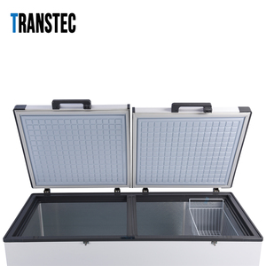 Congélateur coffre solaire <span class=keywords><strong>Transtec</strong></span>/Eco Green/OEM 508L, alimentation 24V, acier inoxydable, usage domestique et hôtelier, double porte à ouverture supérieure, faible consommation d'énergie - Product Image 3