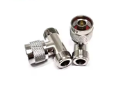 Fourniture d'usine 3 voies T Splitter Connector Tee N Type prise mâle vers double N femelle Jack T Type RF Coax Coaxial Adaptateur Convertisseur