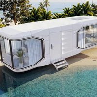 Système intelligent de maison à structure en acier préfabriquée économe en énergie Expédition de conteneurs pour villa hôtel espace de vie modeste étanche