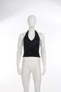 Top Halter Negro con Lentejuelas para Mujer 2026, con Escote en V Profundo y Espalda Descubierta, Ajustado, para Fiestas, Discotecas y Eventos Nocturnos - Product Image 6