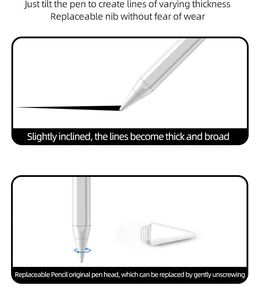Embouts de stylet en métal et en plastique pour <span class=keywords><strong>Apple</strong></span> Pencil 1ère génération 2ème génération pour Logitech <span class=keywords><strong>Crayon</strong></span> - Product Image 2