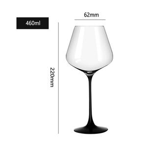 Gobelet en verre de cristal de luxe de haute qualité fait à la main <span class=keywords><strong>Bourgogne</strong></span> Bordeaux Verre à <span class=keywords><strong>vin</strong></span> rouge et à champagne avec fond noir - Product Image 2