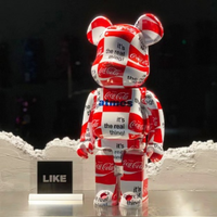 Nouveau Design ours brique Art Collection Action 28cm personnalisé Animal Bearbrick Figure Statue