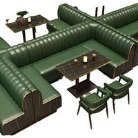 Canapé-banc de luxe en aluminium, mobilier de restaurant moderne, durable et écologique pour l'extérieur, 6 places pour restaurants et hôtels