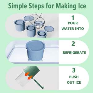 Moule à glace pour Stanley Cup, moule à glace en silicone pour gobelets de 20/30/40 oz, crée des glaçons cylindriques, lot de 3 moules avec couvercles - Product Image 5