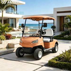 Carrito de golf eléctrico con logotipo personalizado, buggy de 6 plazas, vehículo de golf turístico para proyectos de turismo en complejos. - Product Image 1