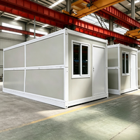 Maison conteneur pliable modulaire préfabriquée isolée personnalisée pour bureau, hôtel, complexe hôtelier
