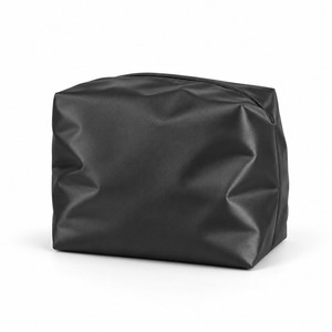Trousse de Toilette Cube Noire en Nylon Satiné 14x14x13cm, Forme Boîte, Organisateur de Voyage Quotidien avec Fermeture Éclair, Couleur Personnalisable, Faible MOQ - Product Image 2