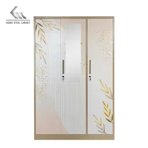 3 Door Metal Wardrobe With Godrej Almirah Designs Locker Digital Printed Steel Wardrobe Printed Almirah