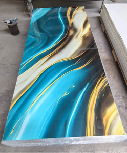 Panneau décoratif mural moderne 3D floral en PVC enduit UV <span class=keywords><strong>style</strong></span> rustique pour salle de bain extérieure maison commerciale design d'intérieur prix d'usine - Product Image 6