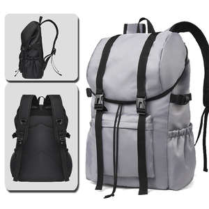 Étanche Portable unisexe voyage d'affaires sac à dos poignée souple fermeture à glissière grande capacité Polyester doublure solide école ordinateur portable - Product Image 2