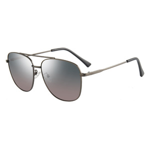Gafas de sol polarizadas redondas de estilo coreano, montura metálica de borde completo, protección UV400, unisex, verano 2022, diseño moderno - Product Image 2