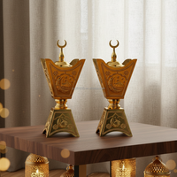 En gros, Brûleur d'encens en métal sculpté pour l'automne, Décoration de table, Ornement artisanal, Cadeau, Fourniture en gros